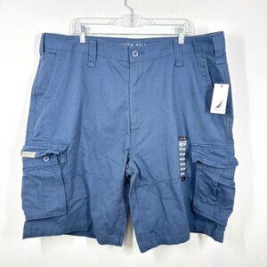 Nautica Jeans Co. Navy Blue Men's Size 42 Casual Summer Cargo Shorts Brand New